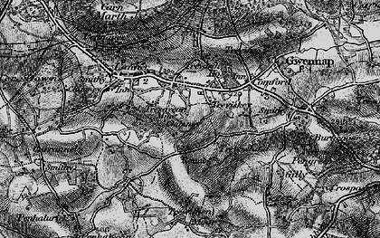 Old map of Tresavean in 1895