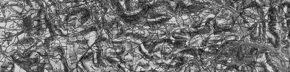 Old map of Tresavean in 1895