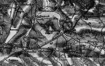 Old map of Tresawsen in 1895