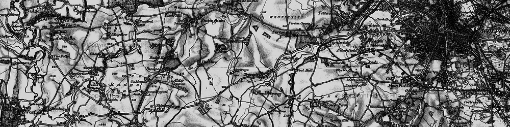 Old map of Trescott in 1899