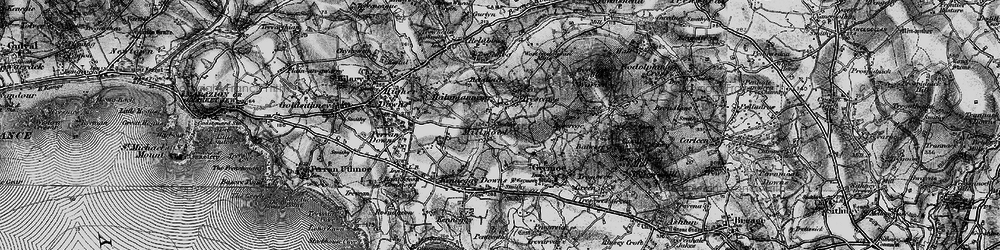 Old map of Trescowe in 1895