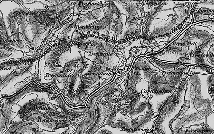 Old map of Tresillian in 1895