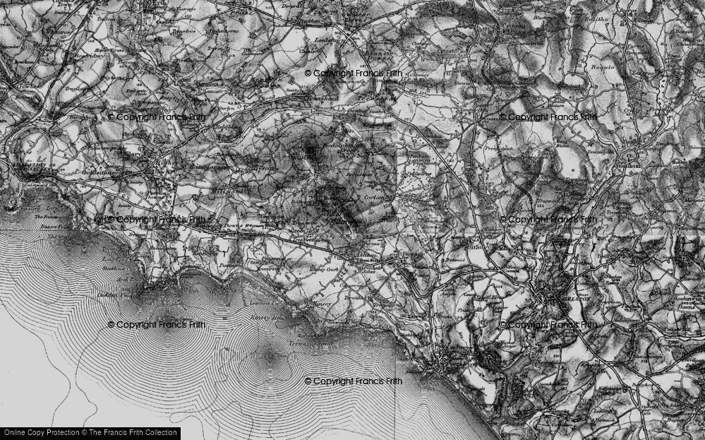 Old Map of Tresoweshill, 1895 in 1895