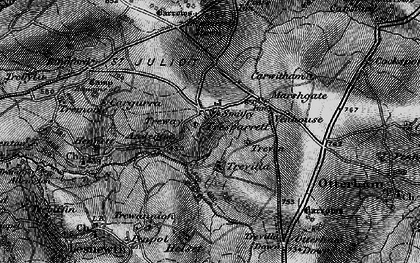 Old map of Tresparrett in 1895