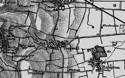 Old map of Treswell in 1899