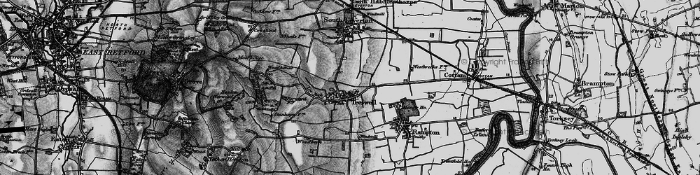Old map of Treswell in 1899