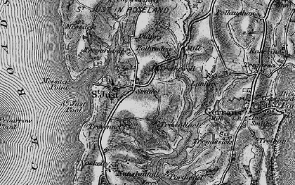 Old map of Trethewell in 1895