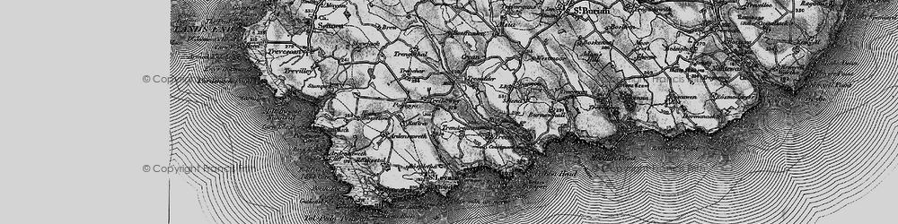 Old map of Trethewey in 1895