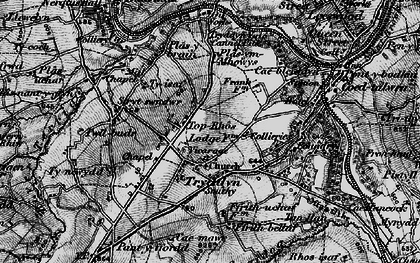 Old map of Treuddyn in 1897