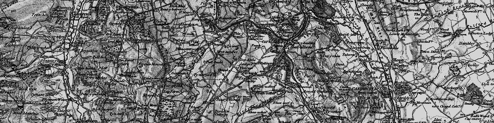 Old map of Treuddyn in 1897