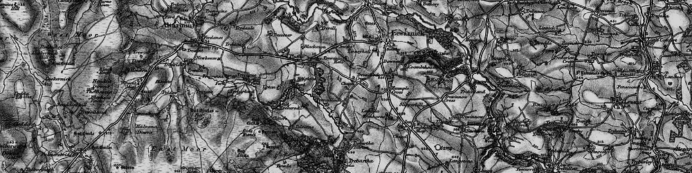 Old map of Tolcarne Tor in 1895