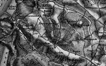 Old map of Trevail in 1895