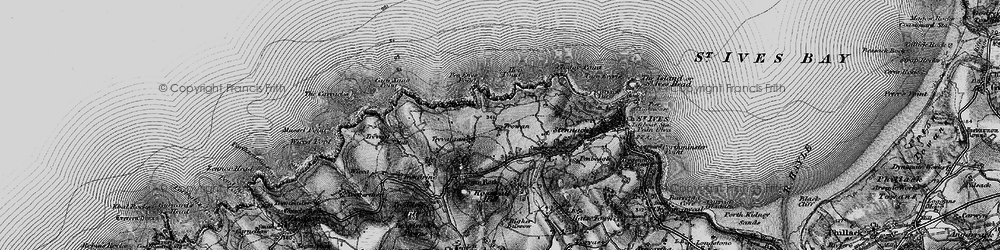 Old map of Trevalgan in 1896