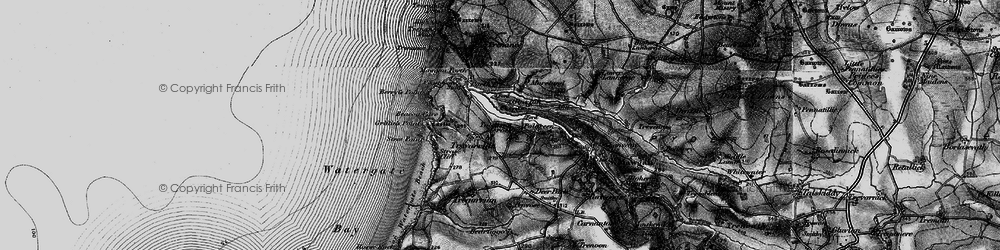 Old map of Tolcarne Merock in 1895