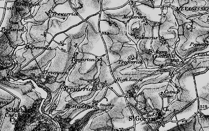 Old map of Trevarrick in 1895