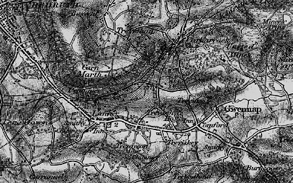 Old map of Trevarth in 1895