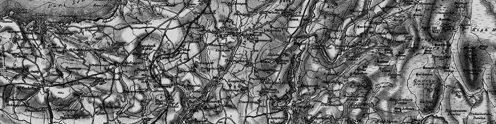 Old map of Treveighan in 1895