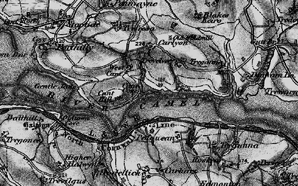 Old map of Trevelver in 1895