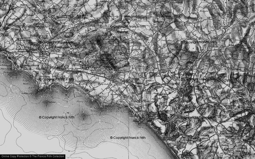 Old Map of Trevena, 1895 in 1895
