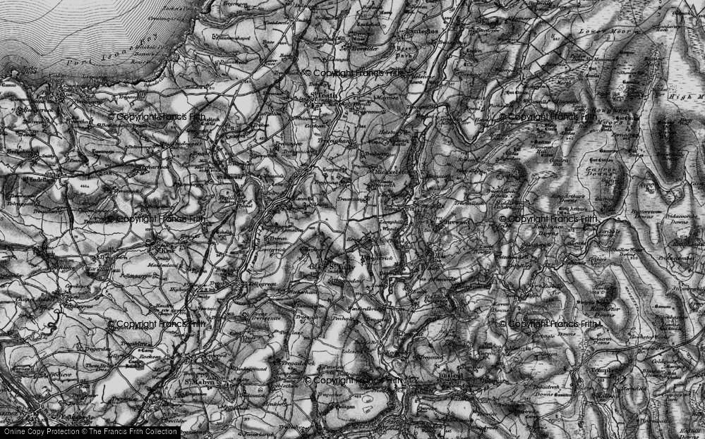 Old Map of Trevenning, 1895 in 1895