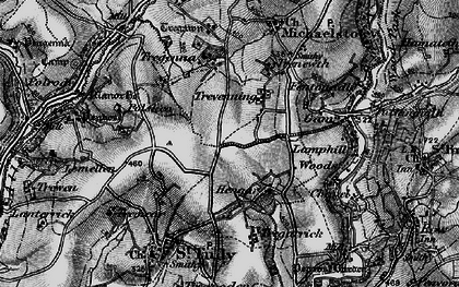 Old map of Trevenning in 1895