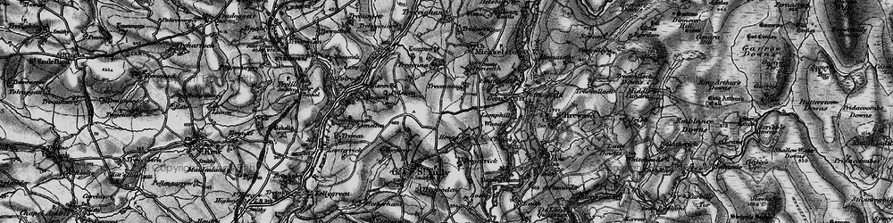 Old map of Trevenning in 1895