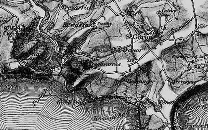 Old map of Treveor in 1895