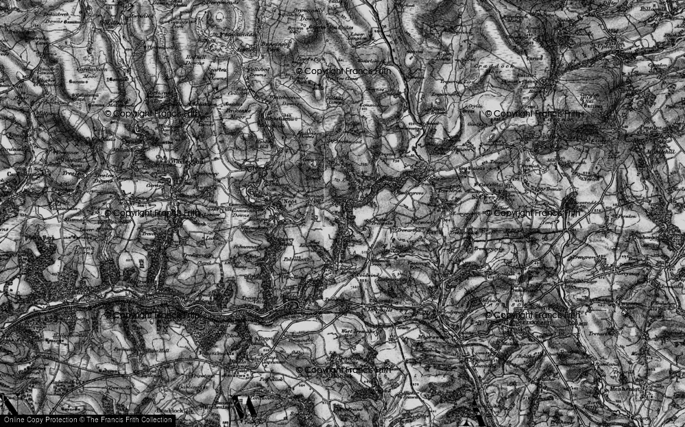 Old Map of Treverbyn, 1895 in 1895