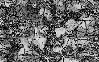 Old map of Treverbyn in 1895