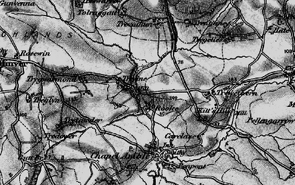 Old map of Trevine in 1895