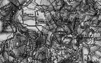Old map of Treviscoe in 1895