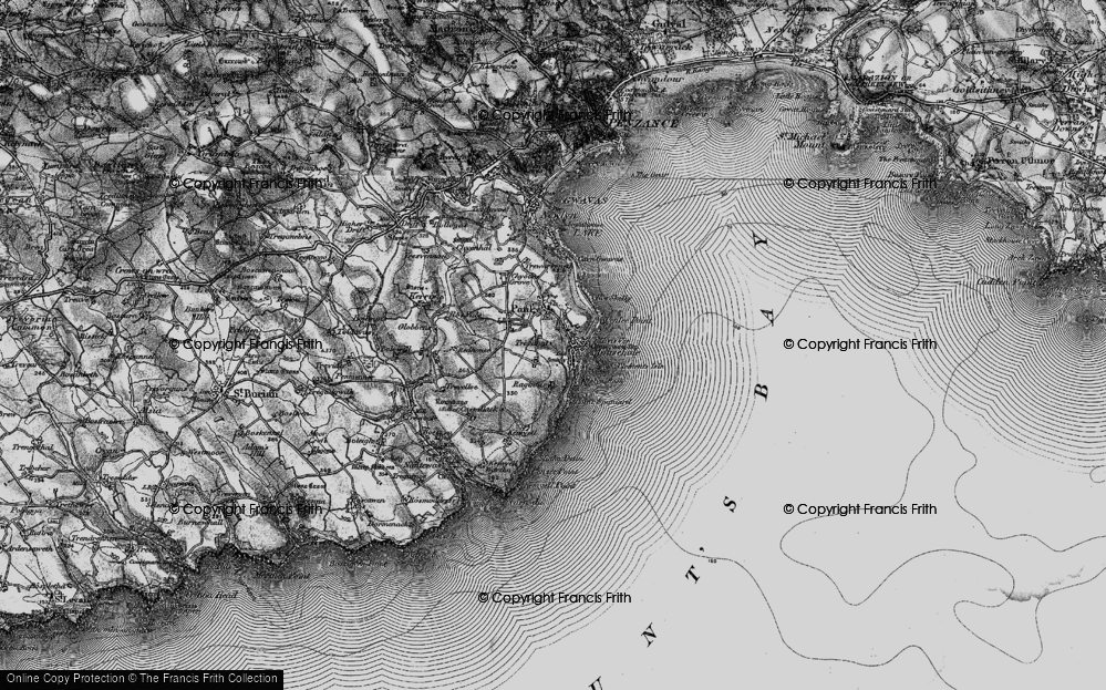 Old Map of Trevithal, 1895 in 1895