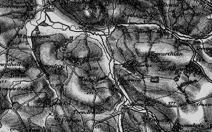 Old map of Trendrean in 1895