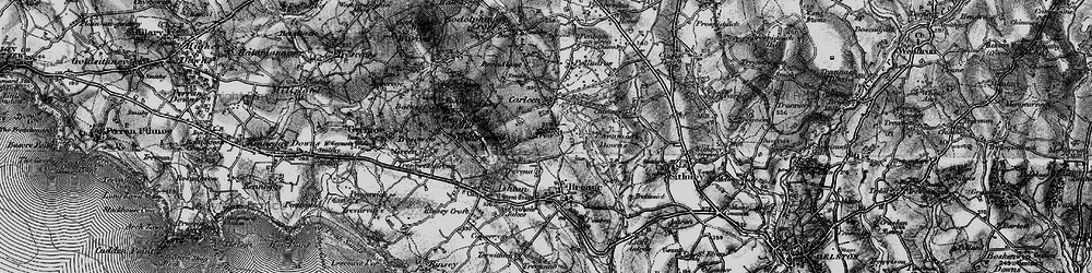 Old map of Trew in 1895