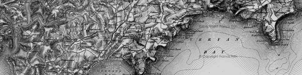 Old map of Trewartha in 1895