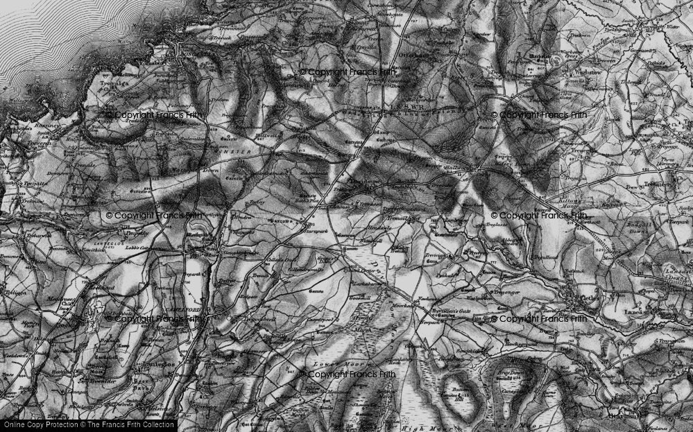 Old Map of Trewassa, 1895 in 1895