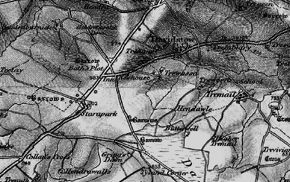 Old map of Trewassa in 1895