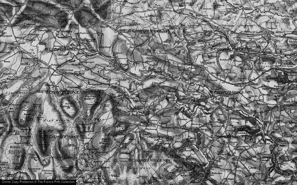 Old Map of Treween, 1895 in 1895
