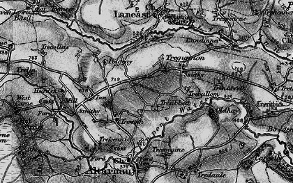 Old map of Treween in 1895
