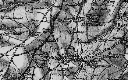 Old map of Trewennan in 1895