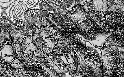 Old map of Trewey in 1896