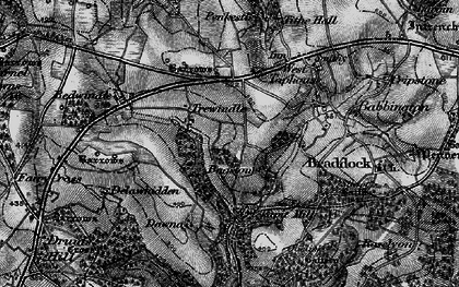 Old map of Bagstone in 1896