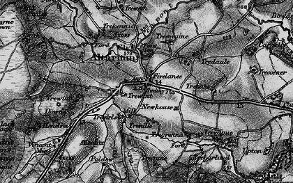 Old map of Trewint in 1895