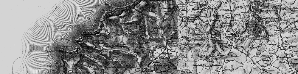 Old map of Trengayor in 1896