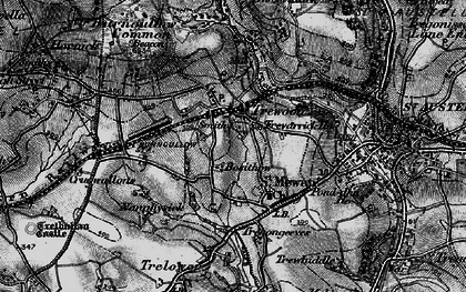 Old map of Bosithow Barn in 1895