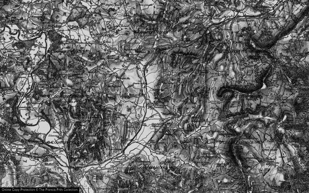 Old Map of Treworgan Common, 1897 in 1897