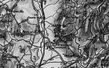 Old map of Treworgan Common in 1897