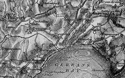Old map of Treworlas in 1895