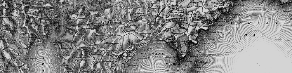 Old map of Treworlas in 1895