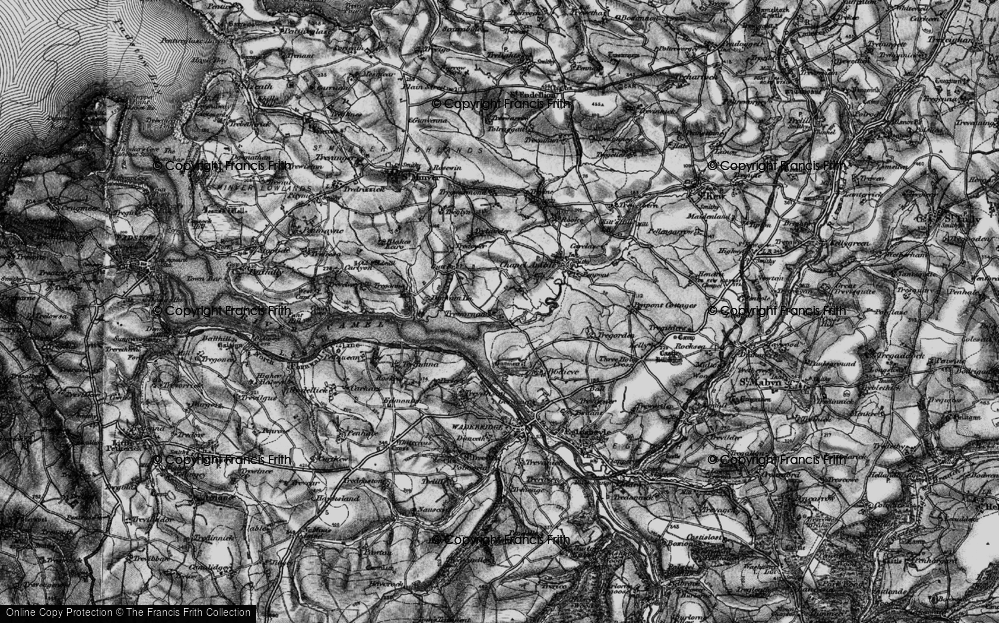 Old Map of Trewornan, 1895 in 1895